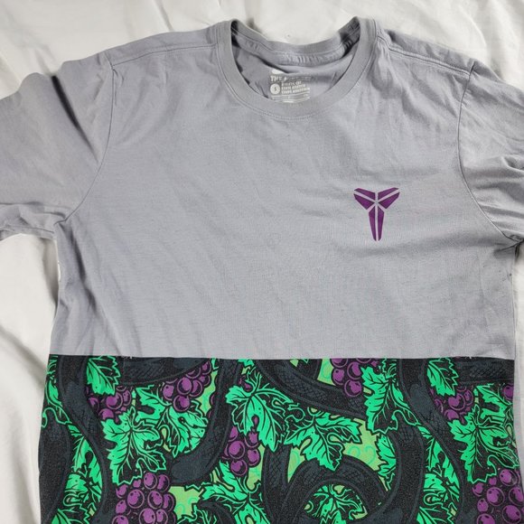 Nike Kobe Bryant Adults Small Wolf Grey Green Vino T Shirt Mamba Short Sleeve - Picture 4 of 9